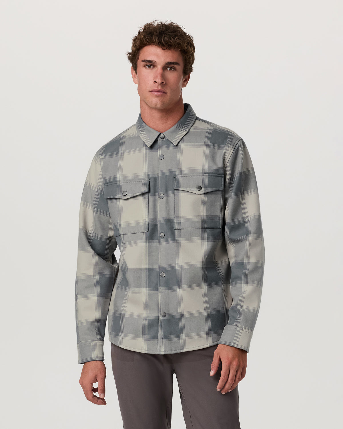 Range Shirt Jacket 2.0 Men's Mushroom Plaid Jacket