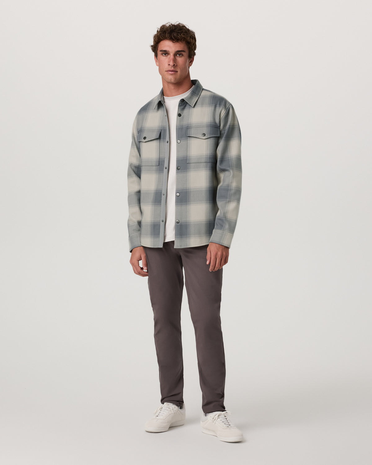 Range Shirt Jacket 2.0 Men's Mushroom Plaid Jacket - Image 2