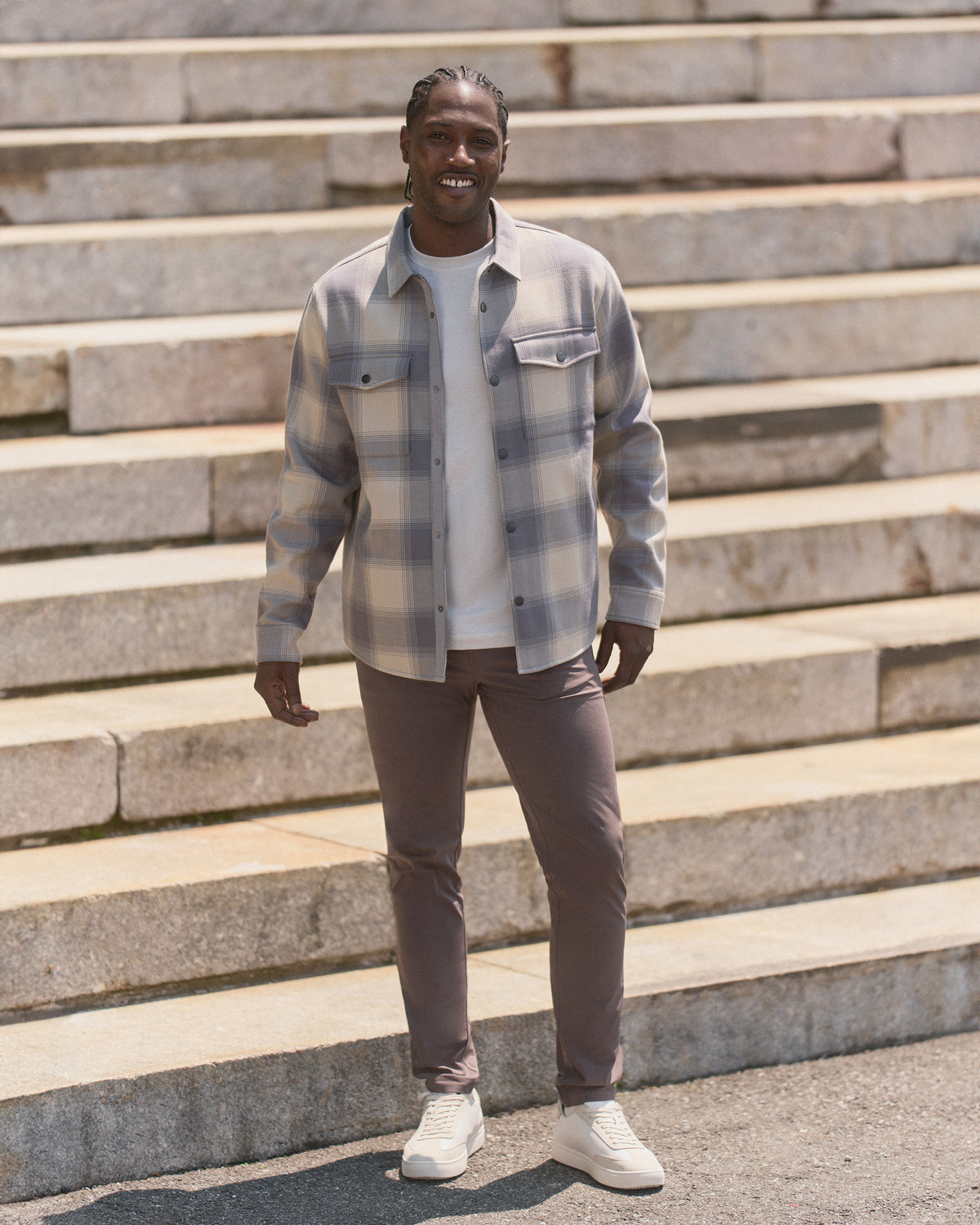 Range Shirt Jacket 2.0 Men's Mushroom Plaid Jacket - Image 5