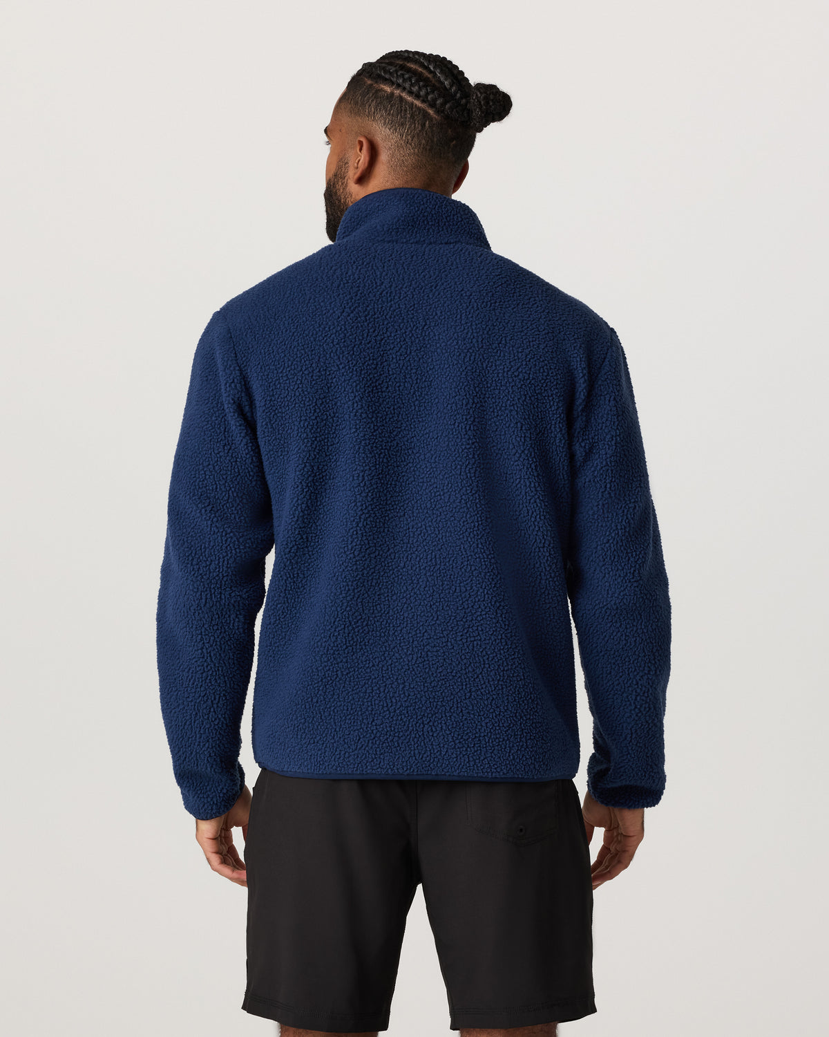 Alpine Fleece Full Zip Men's Blue Coast Mock Neck Jacket - Image 5