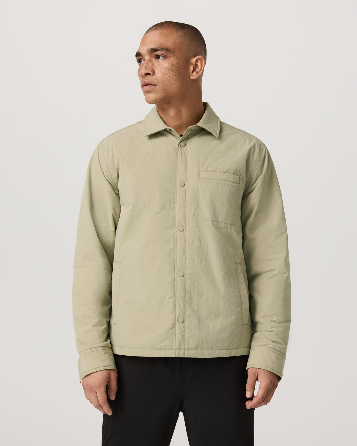Nomad Insulated Shirt Jacket Men's Celery Seed Jacket - Image 5