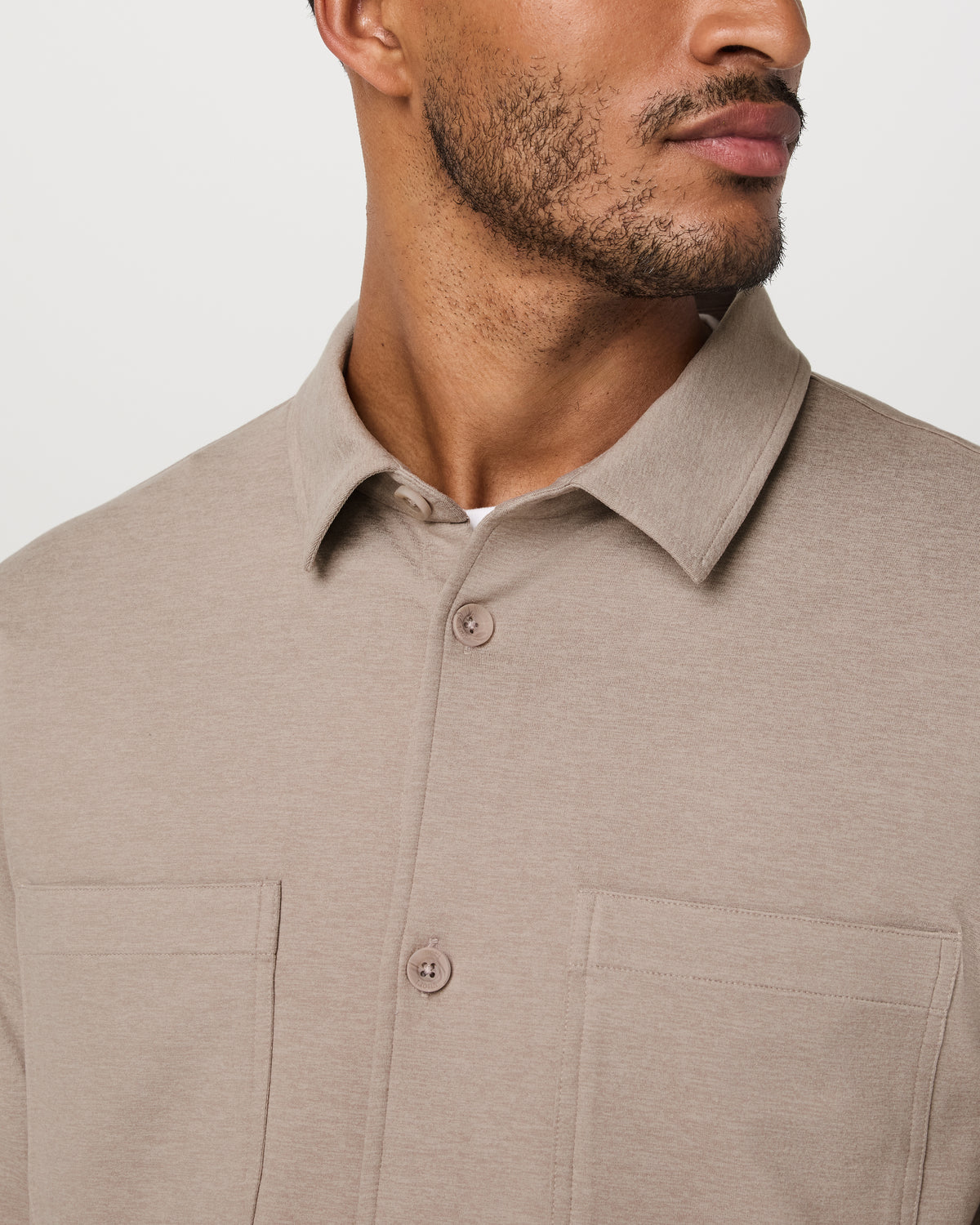 Coronado Shirt Jacket Men's Pumice Heather Shirt Jacket - Image 2