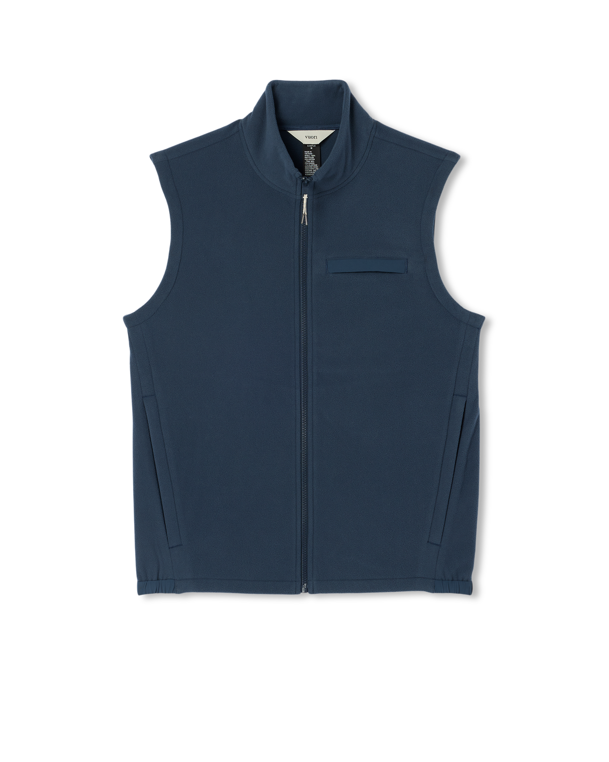 Aspen Vest Men's Ocean Blue Zip-Up Fleece Vest - Image 6