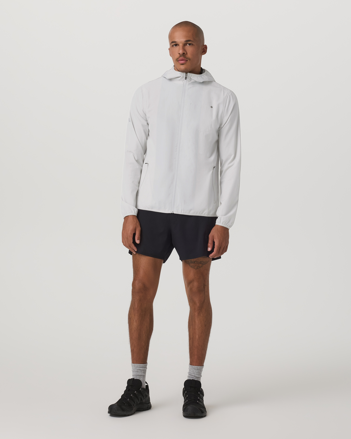 Outdoor Trainer Shell Men's Full-Zip Grey Mist Jacket - Image 4