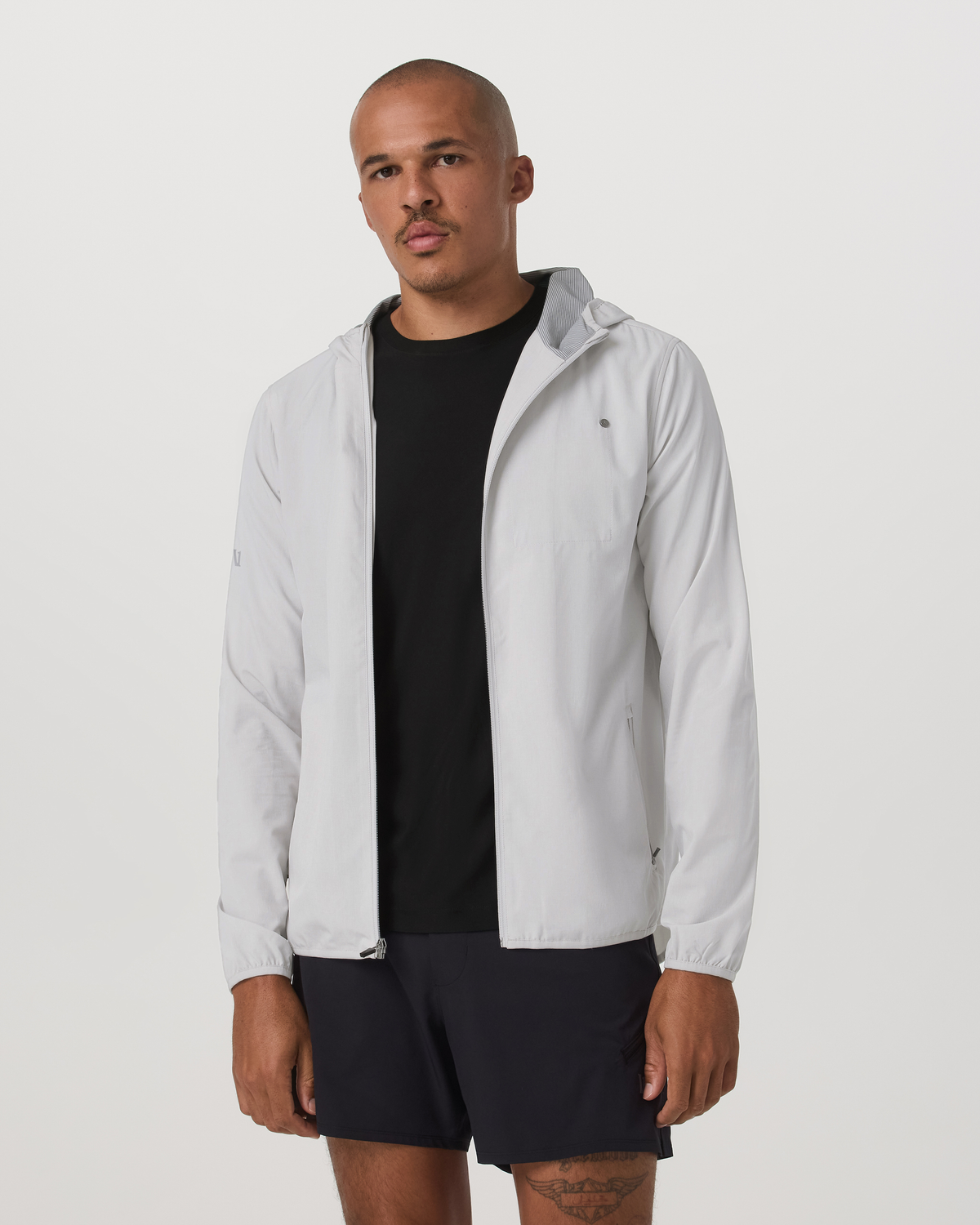 Outdoor Trainer Shell Men's Full-Zip Grey Mist Jacket - Image 5