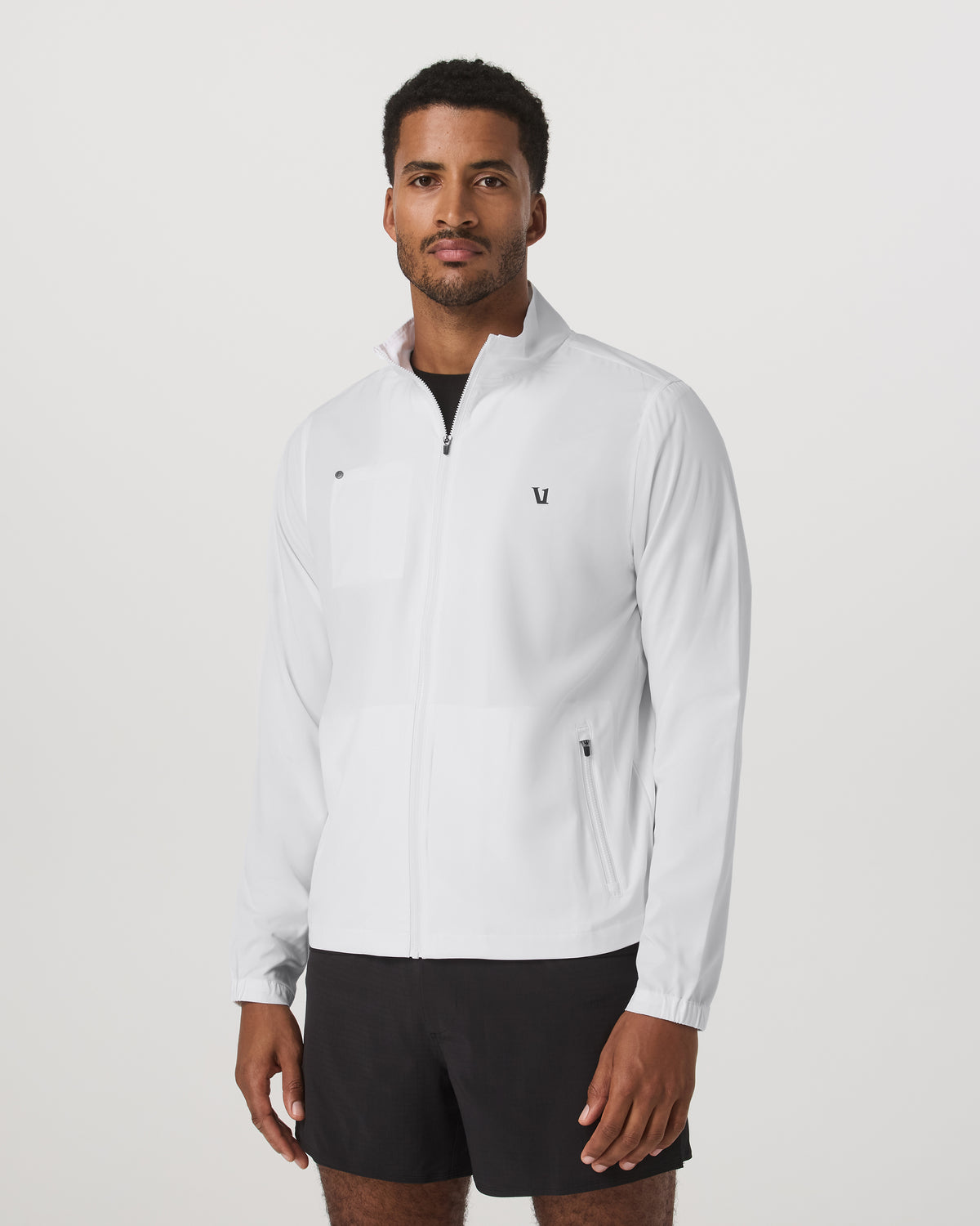 Venture Track Jacket Men's White Logo Graphic Jacket