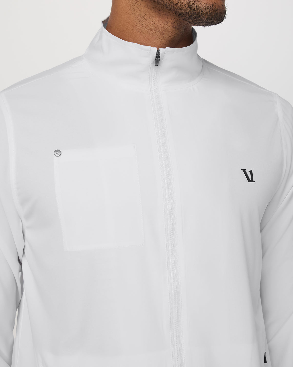 Venture Track Jacket Men's White Logo Graphic Jacket - Image 3