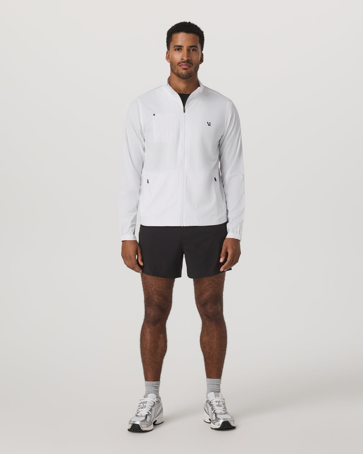 Venture Track Jacket Men's White Logo Graphic Jacket - Image 5