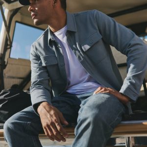 Waffle Shirt Jacket Versatile Men's Abyss Shirt Jacket