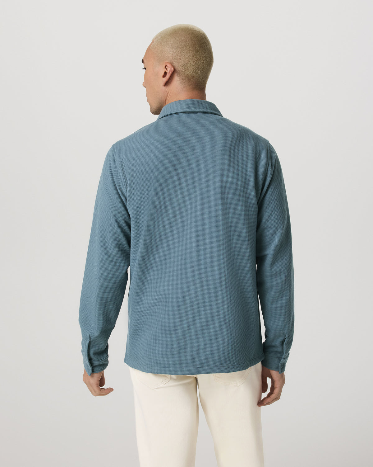 Waffle Shirt Jacket Versatile Men's Abyss Shirt Jacket - Image 3