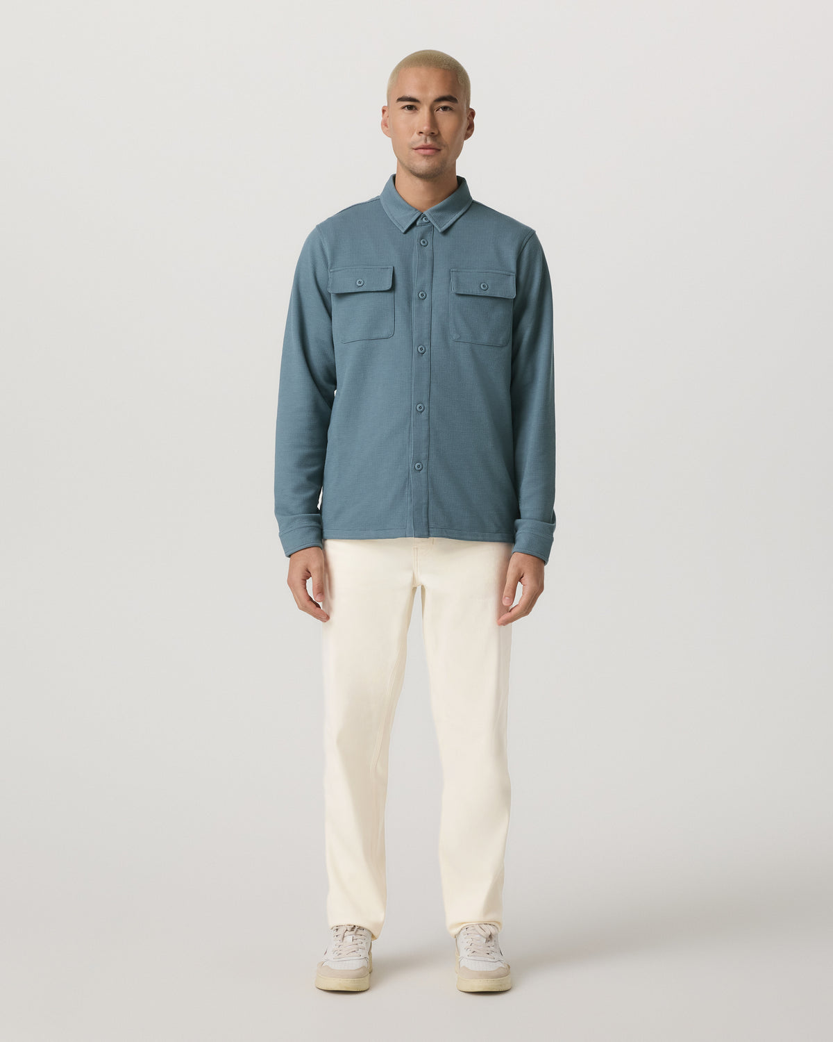 Waffle Shirt Jacket Versatile Men's Abyss Shirt Jacket - Image 5