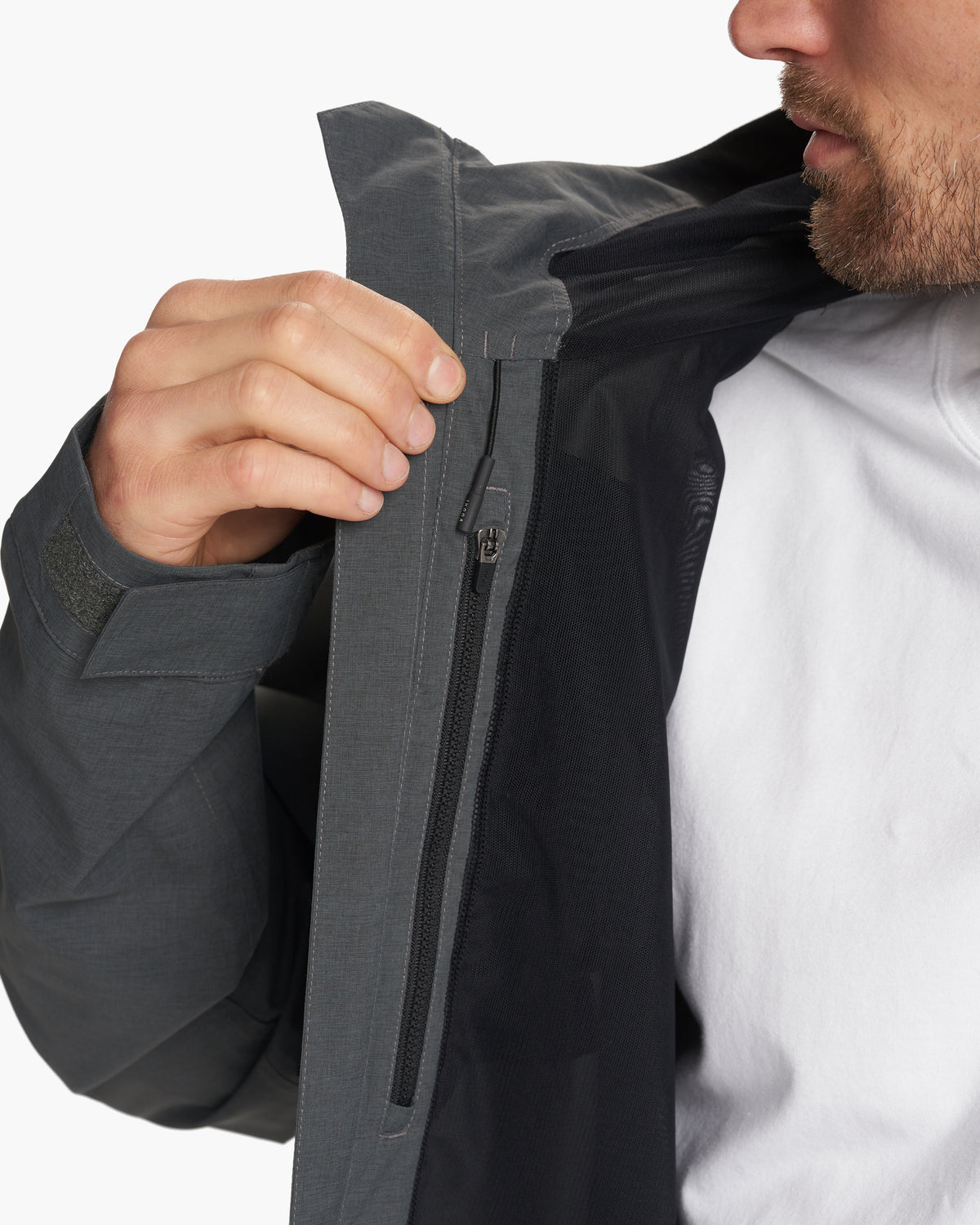 Oahu Rain Jacket Men's Shale Lightweight Jacket - Image 2