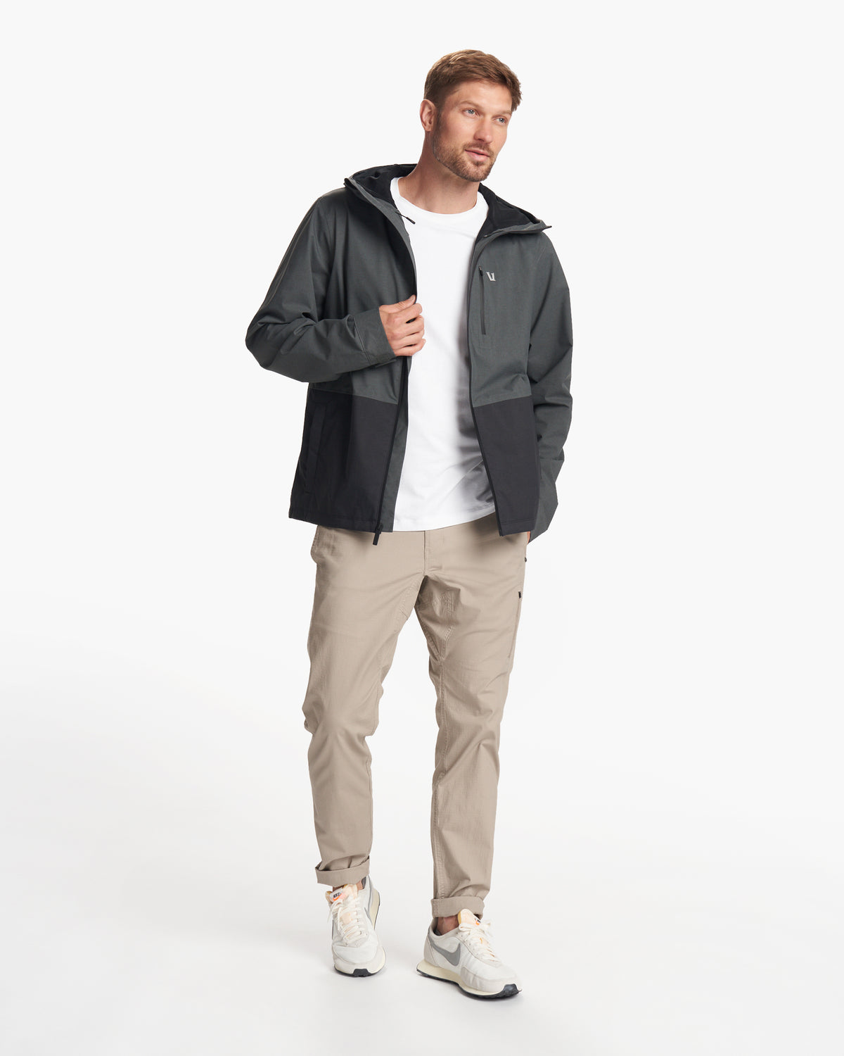 Oahu Rain Jacket Men's Shale Lightweight Jacket - Image 4