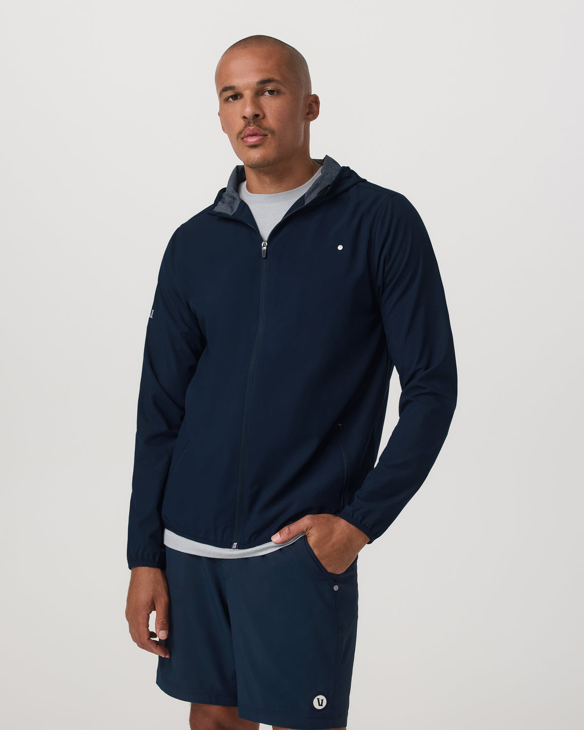 Outdoor Trainer Shell Men's Lightweight Full-Zip Ink Jacket