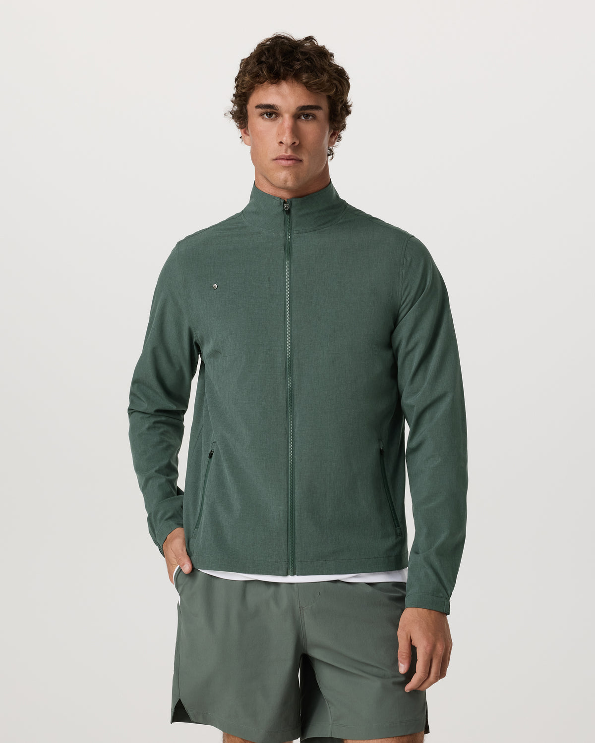 Venture Track Jacket Men's Agate Green Workout Jacket