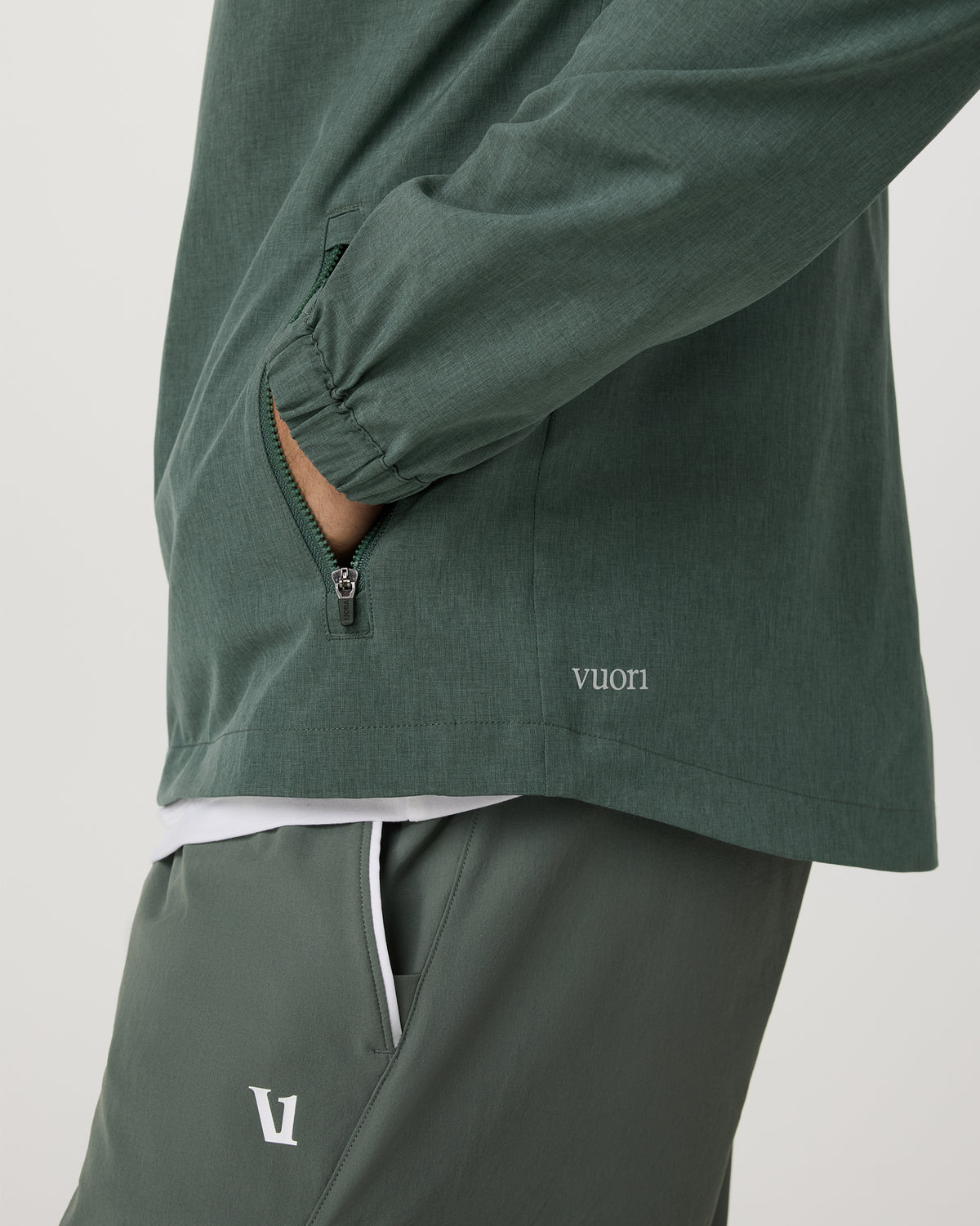 Venture Track Jacket Men's Agate Green Workout Jacket - Image 2