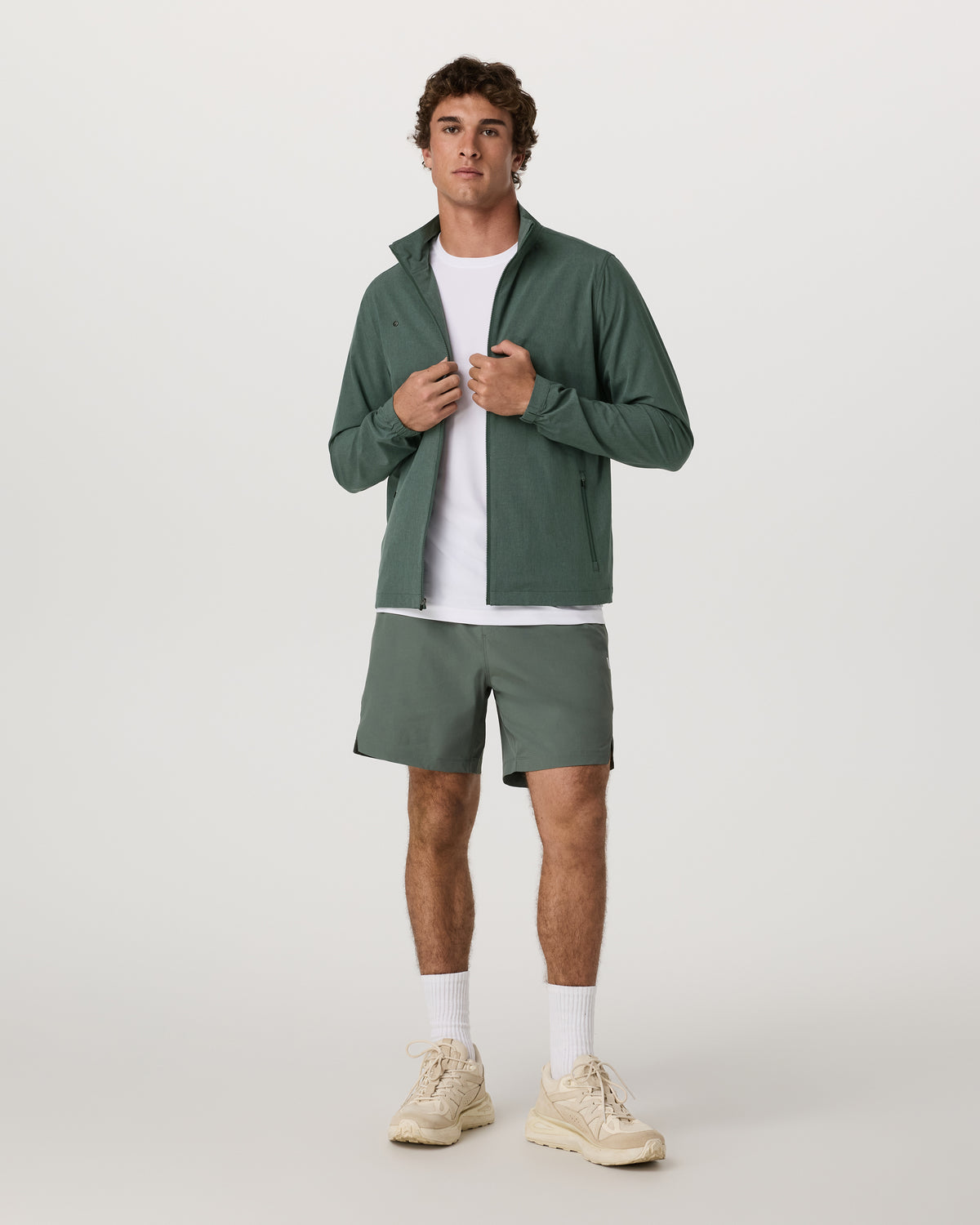 Venture Track Jacket Men's Agate Green Workout Jacket - Image 4