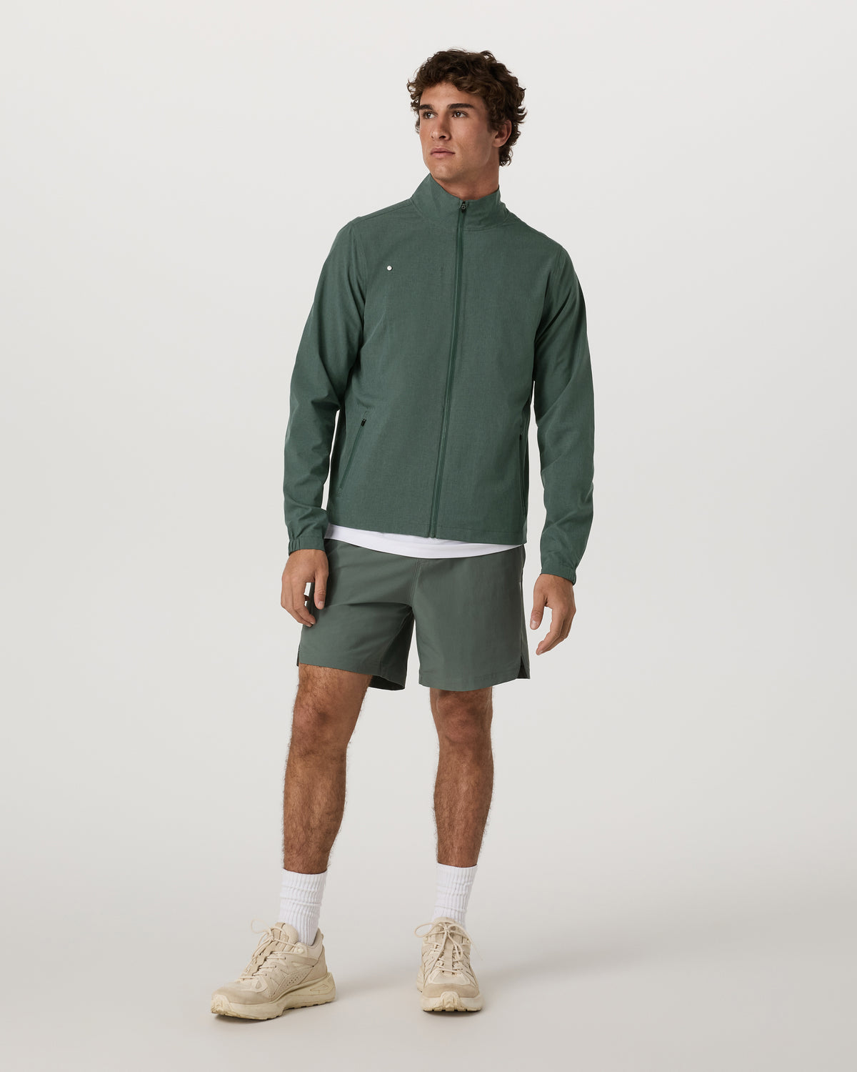 Venture Track Jacket Men's Agate Green Workout Jacket - Image 5