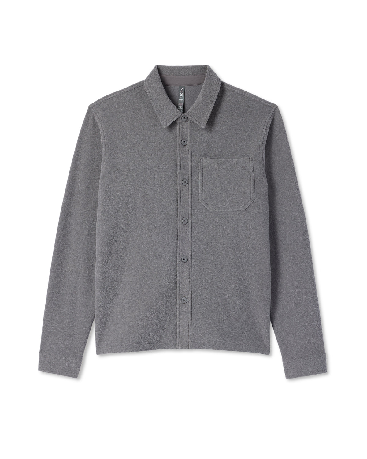 Beach Fleece Shirt Jacket Men's Pinecone Heather Jacket - Image 6