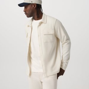 Waffle Shirt Jacket Versatile Men's Natural Shirt Jacket