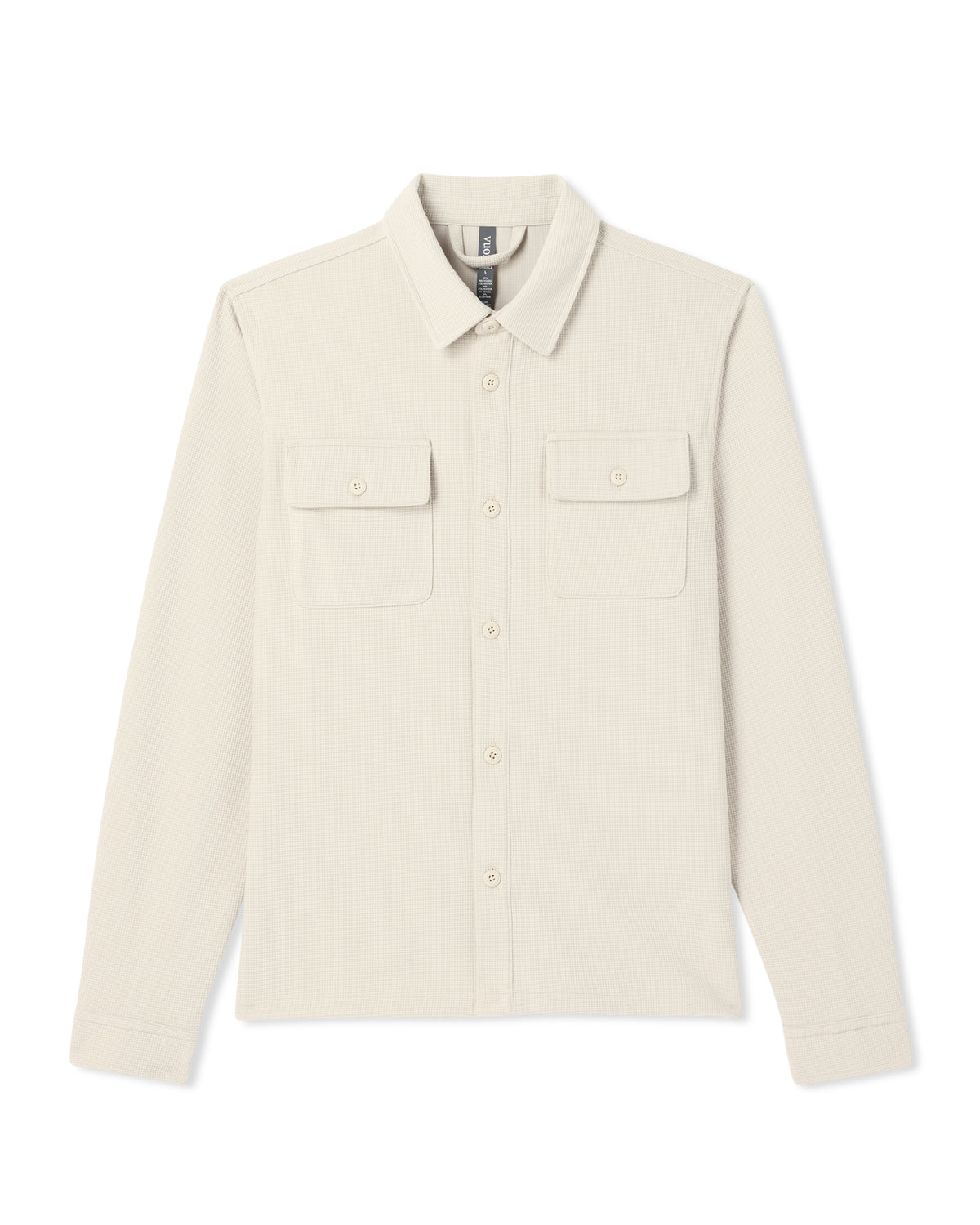 Waffle Shirt Jacket Versatile Men's Natural Shirt Jacket - Image 6