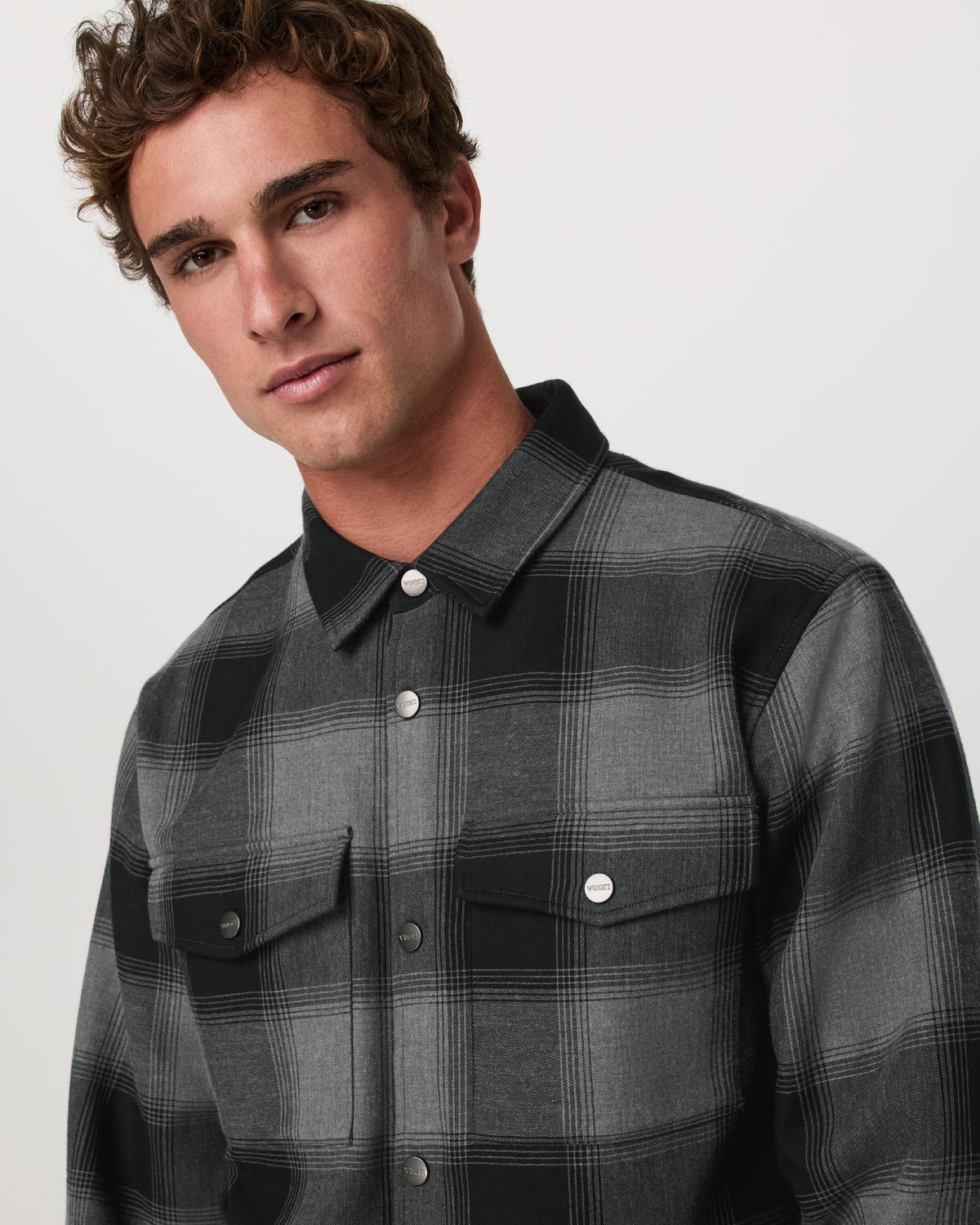 Range Shirt Jacket 2.0 Men's Dark Pewter Plaid Jacket