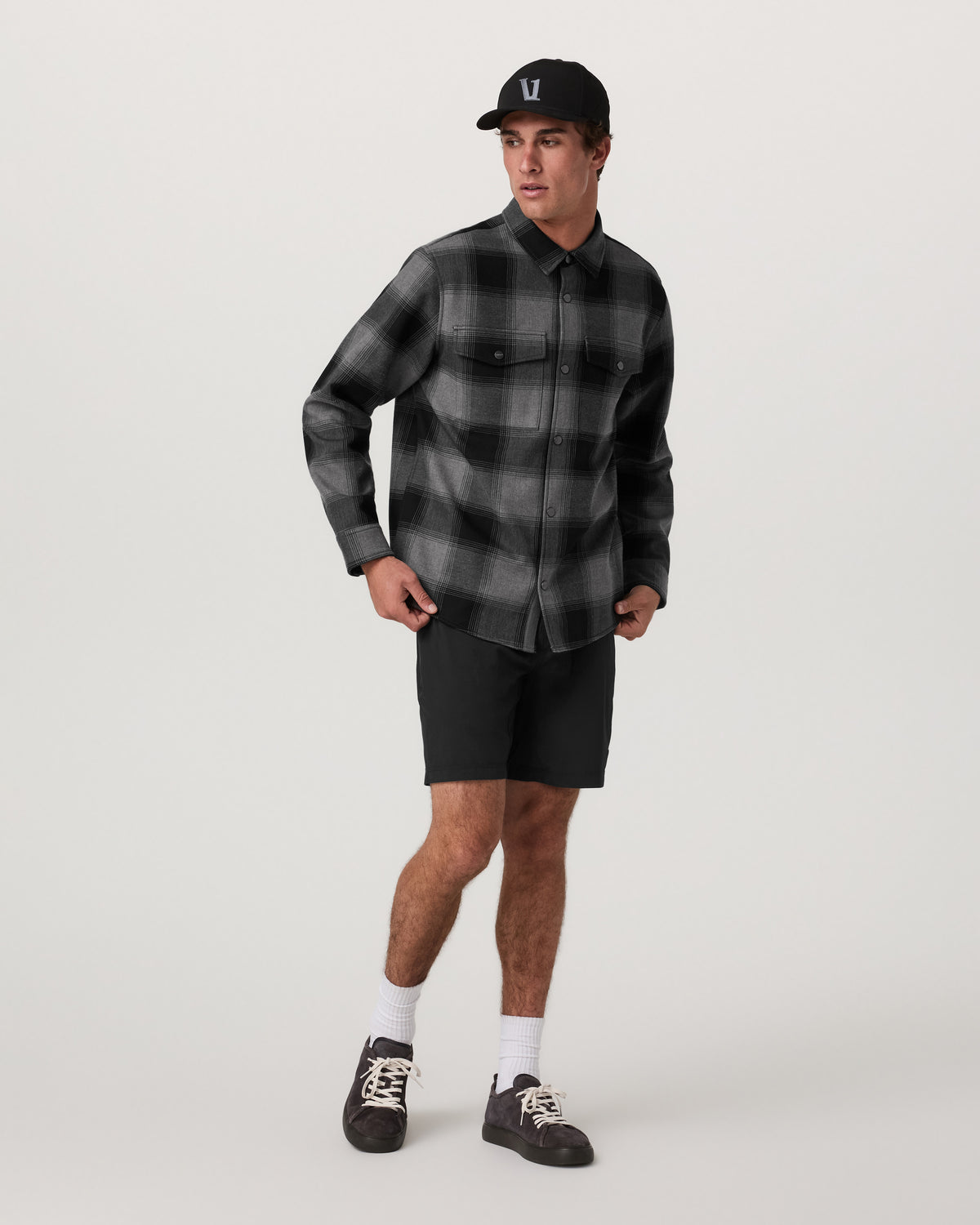Range Shirt Jacket 2.0 Men's Dark Pewter Plaid Jacket - Image 4