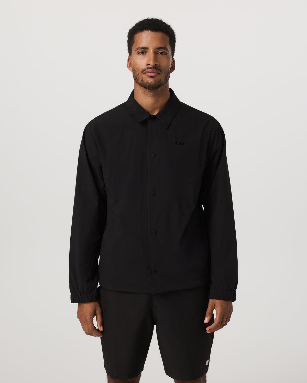 V1 Coach Jacket Men's Black Vintage Style Jacket - Image 2