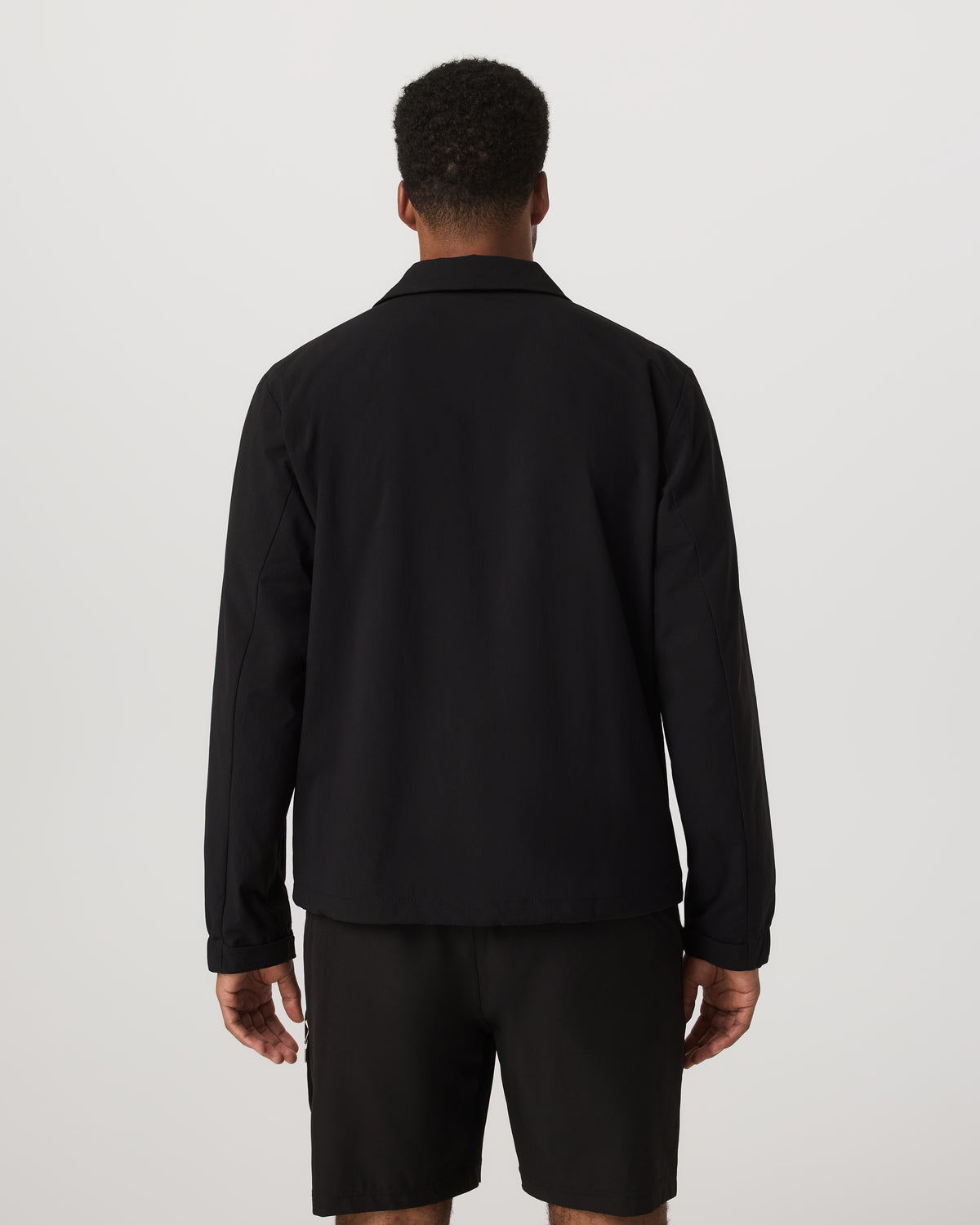 V1 Coach Jacket Men's Black Vintage Style Jacket - Image 4