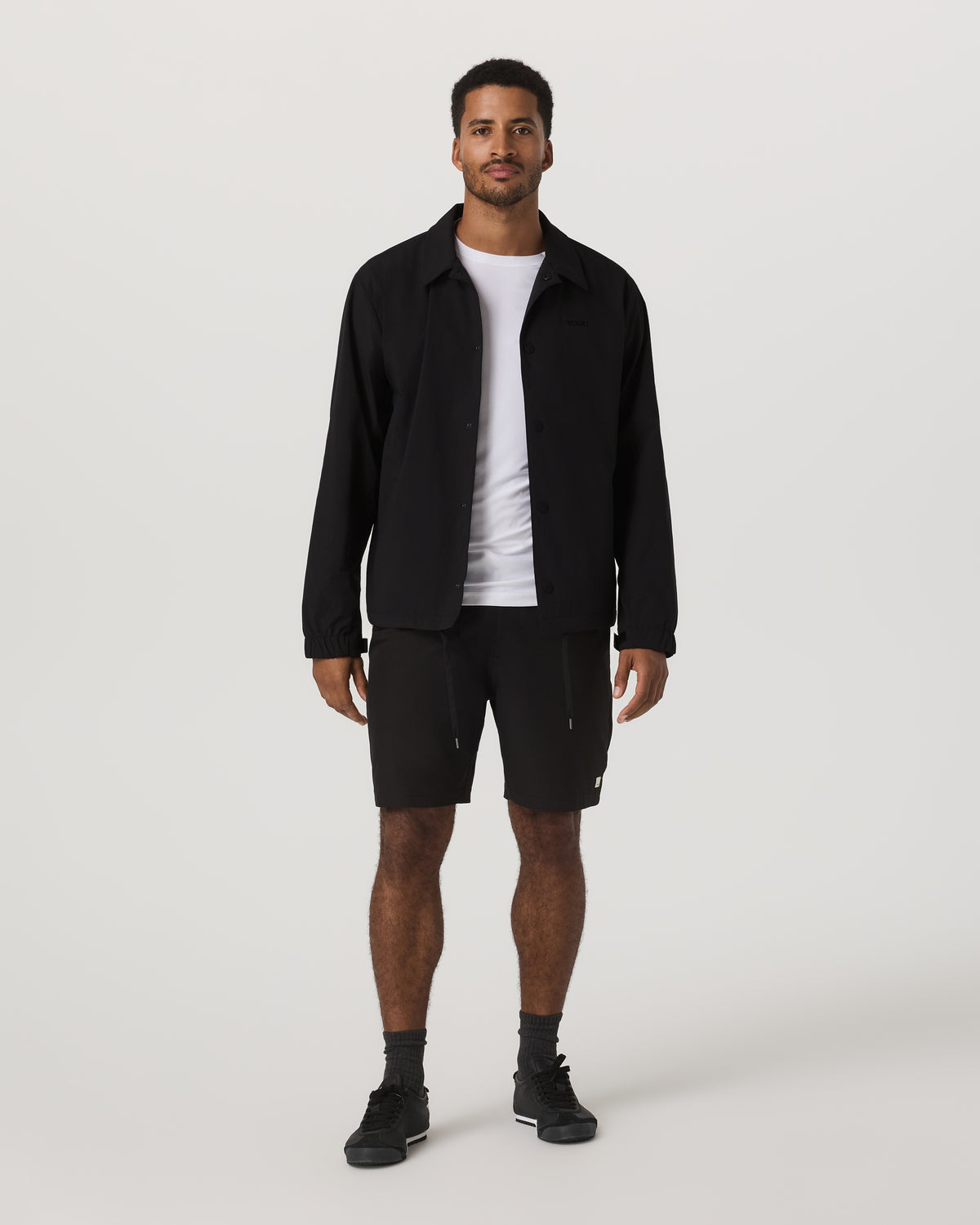 V1 Coach Jacket Men's Black Vintage Style Jacket - Image 5