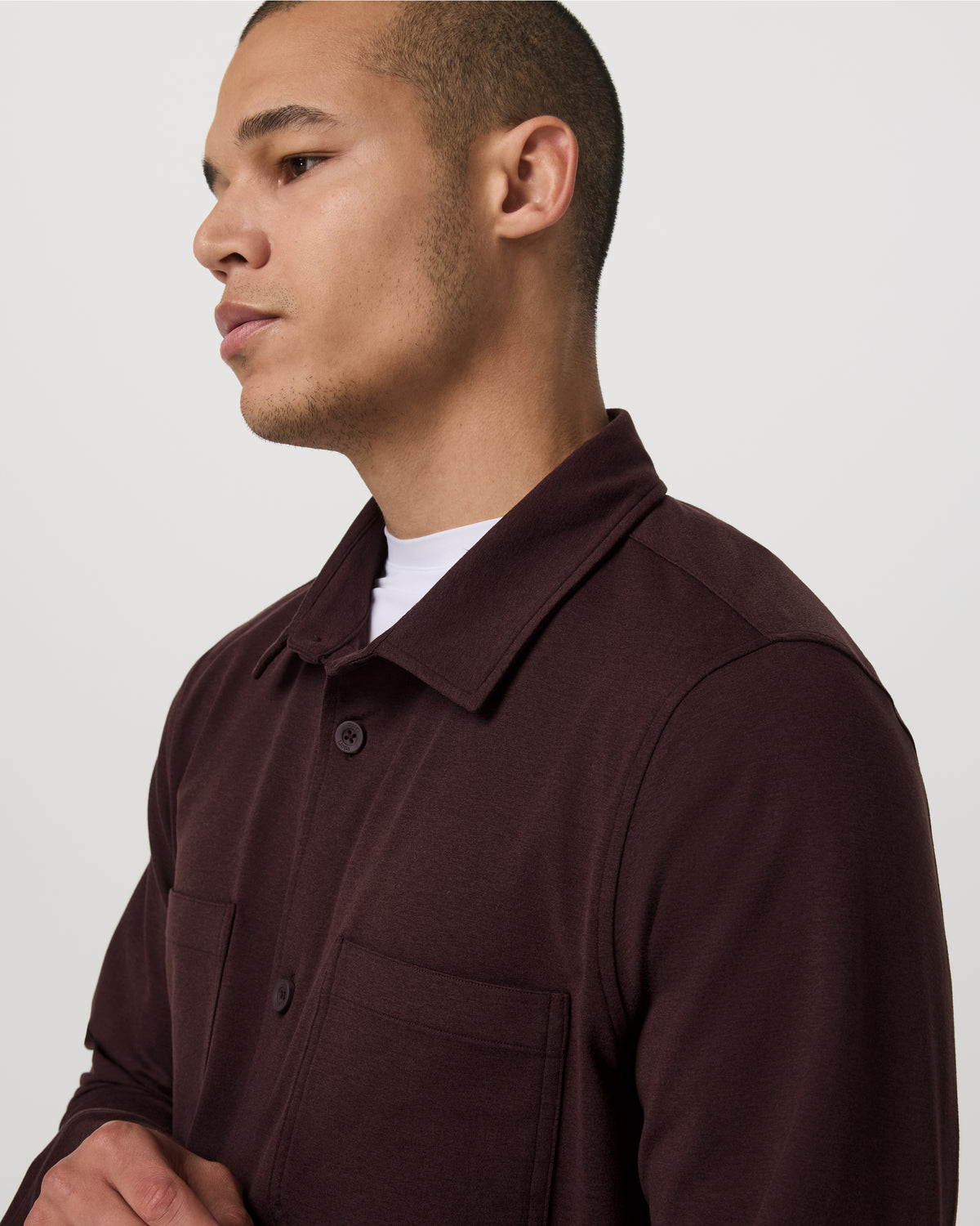 Coronado Shirt Jacket Men's Mahogany Heather Jacket - Image 5