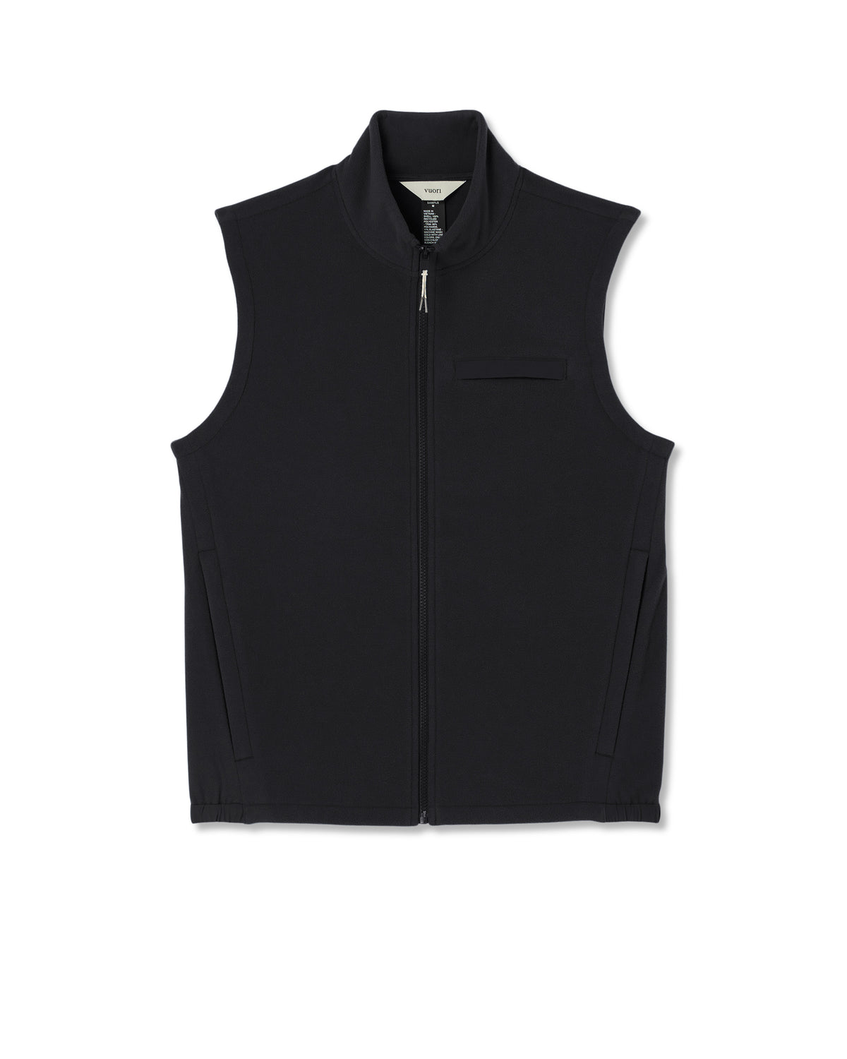 Aspen Vest Men's Black Zip-Up Fleece Vest - Image 6