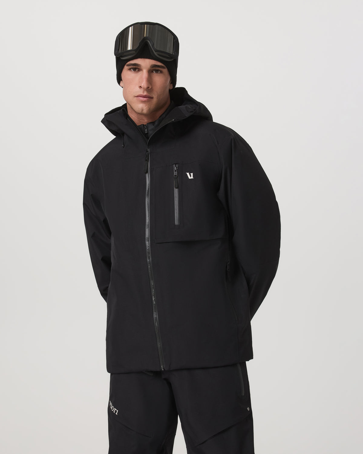 Taika Snow Shell Men's Black Ski/Board Jacket for Winter