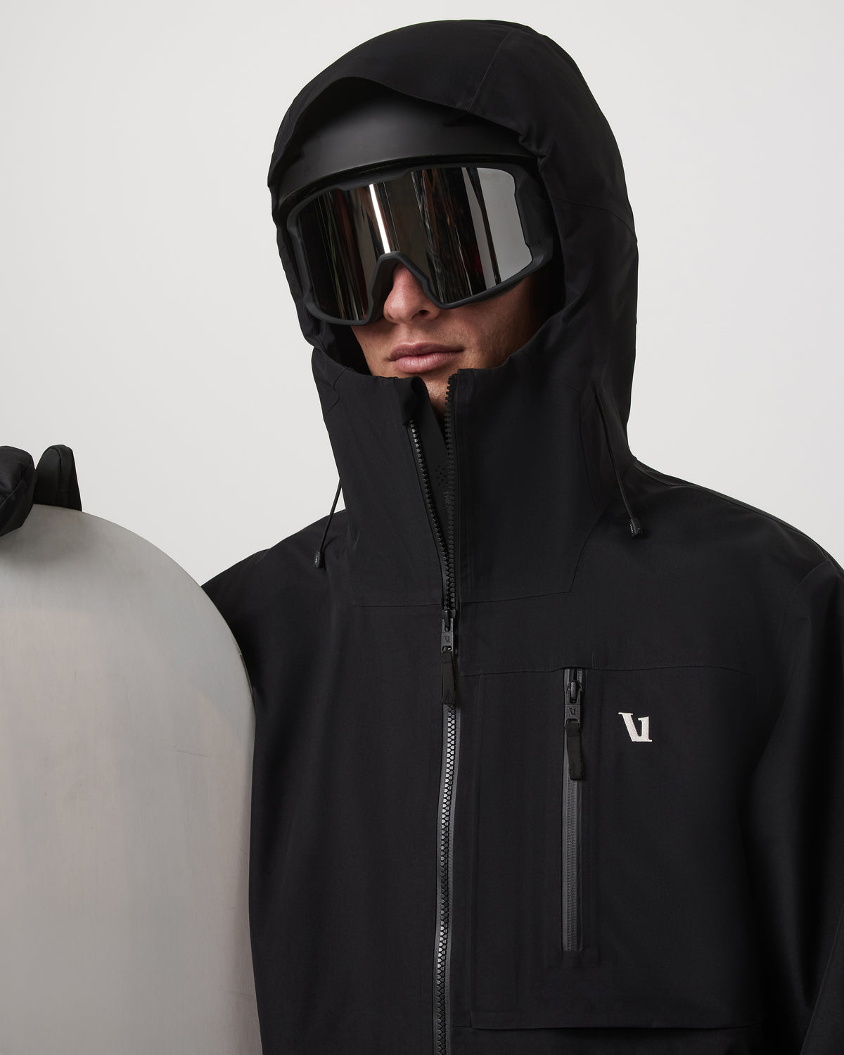 Taika Snow Shell Men's Black Ski/Board Jacket for Winter - Image 2