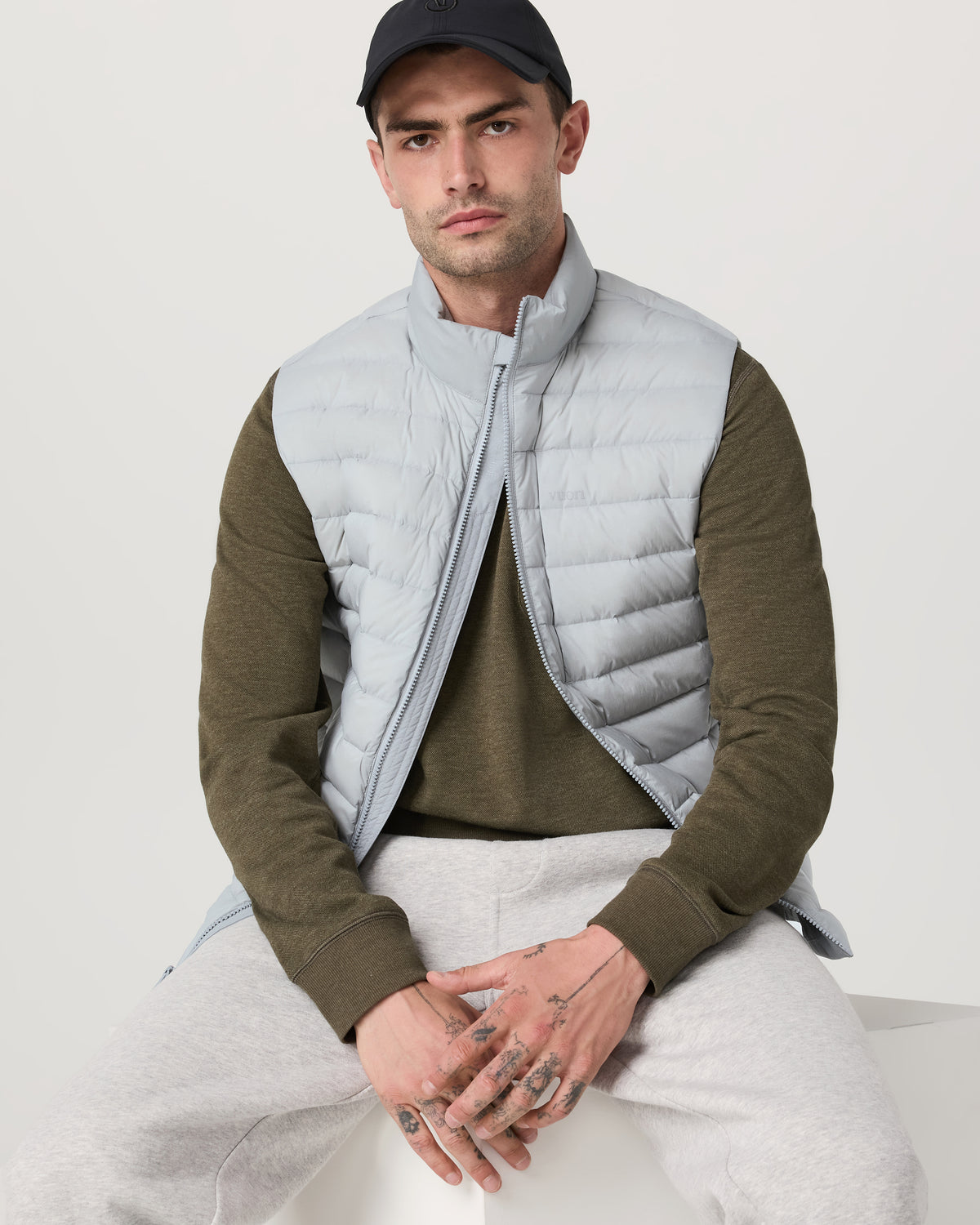 Steadfast Insulated Vest Men's Sea Fog Vest - Image 4
