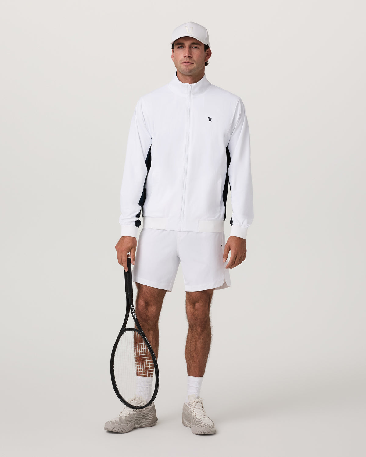 Fleet Jacket Men's White Color Block Jacket - Image 4