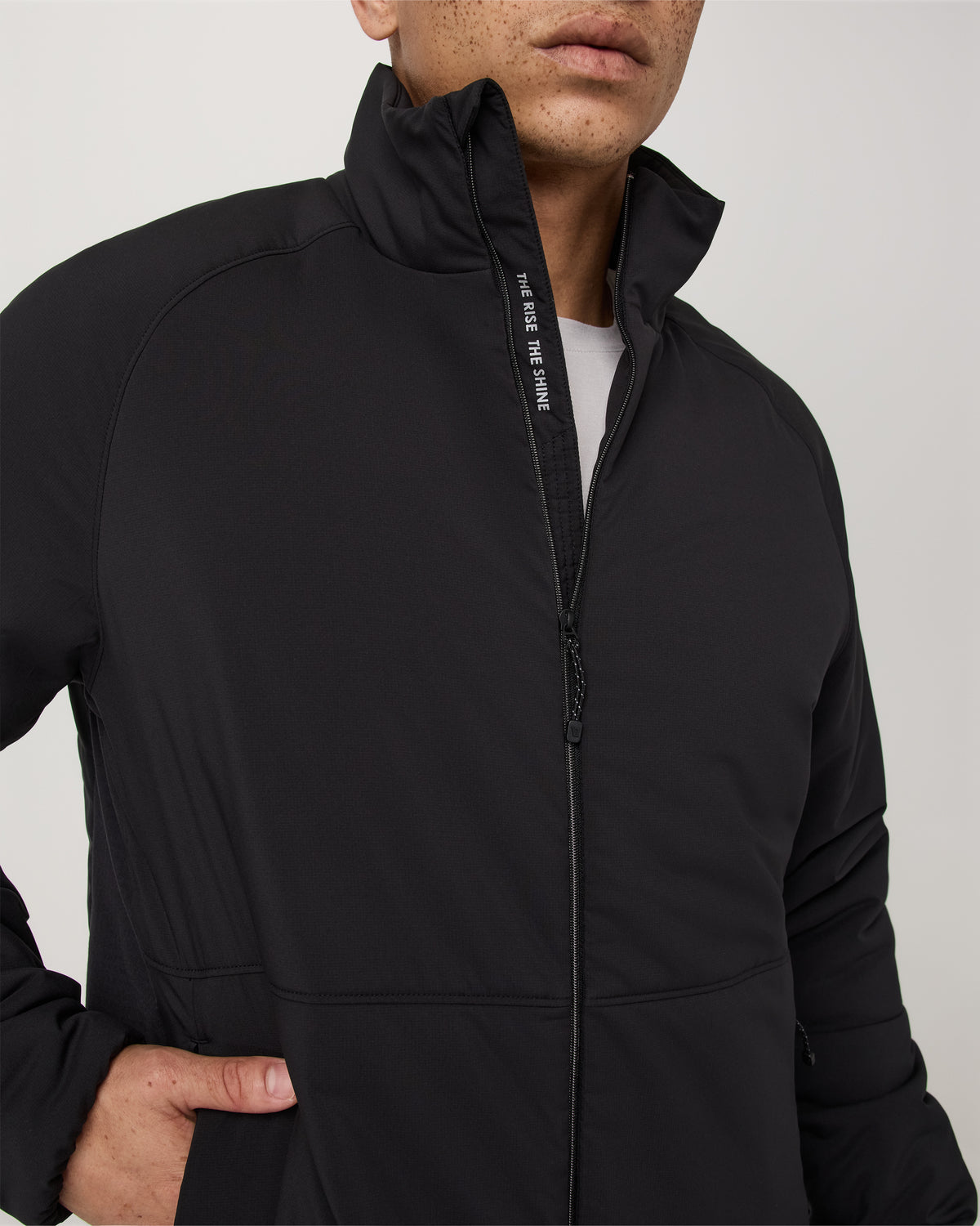 Malin Hybrid Jacket Men's Classic Fit Black Jacket - Image 2