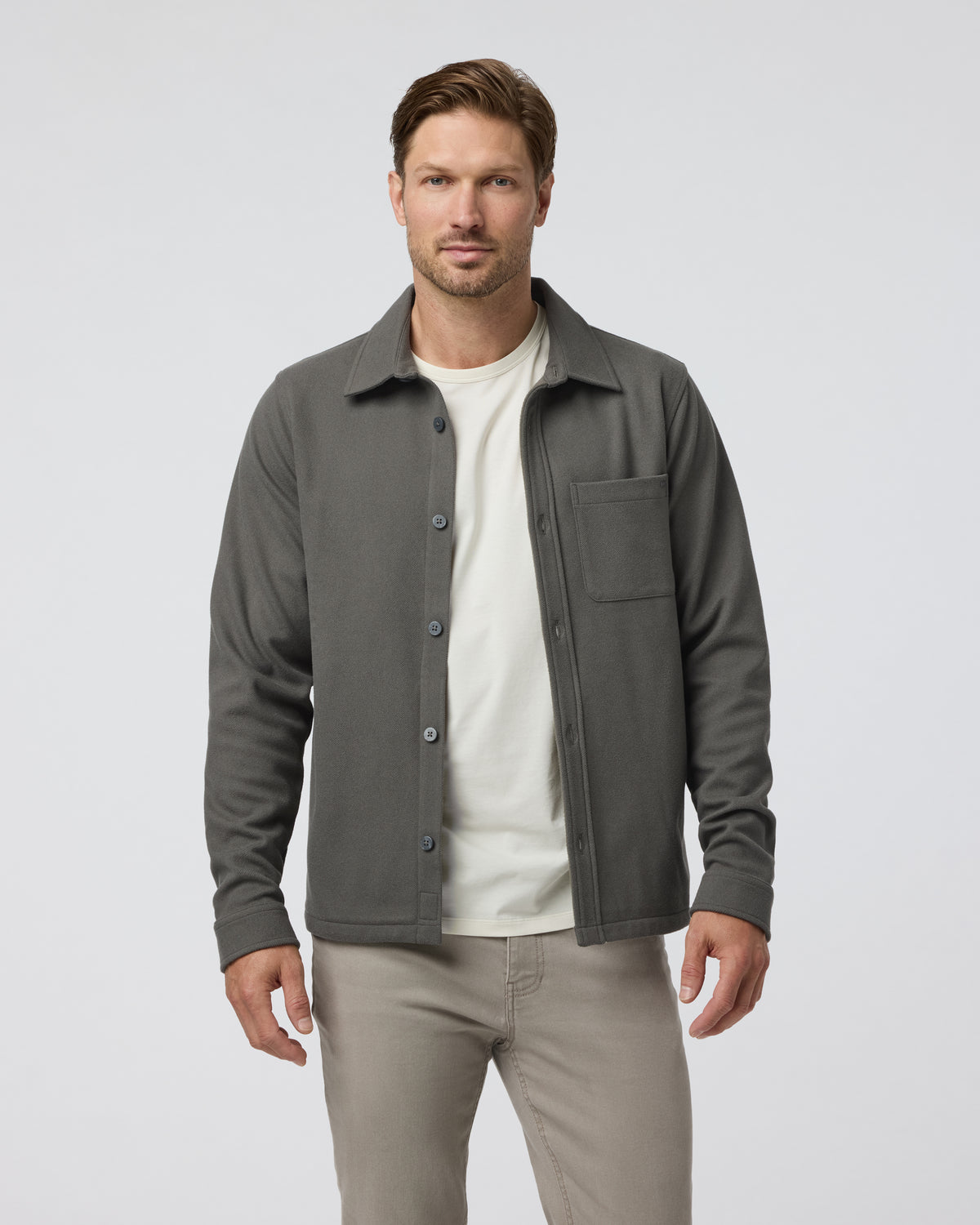 Beldon Shirt Jacket Knit Twill Oregano - Image 2