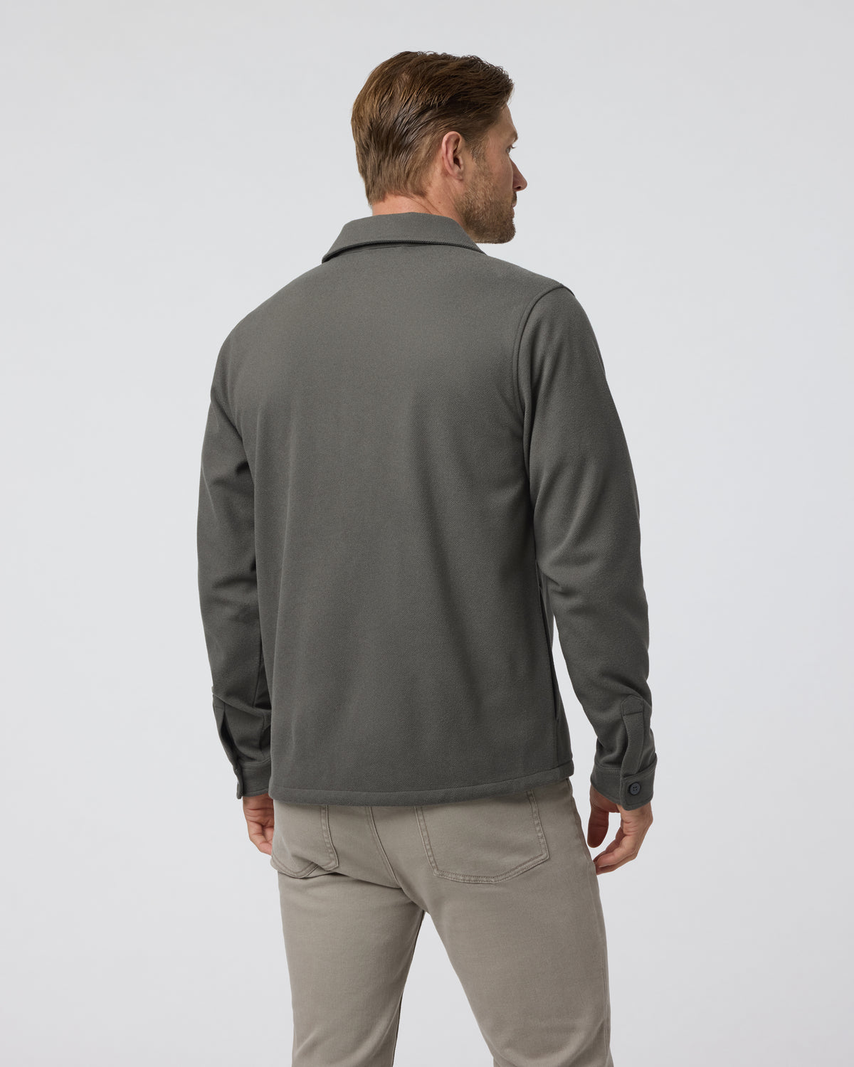 Beldon Shirt Jacket Knit Twill Oregano - Image 3