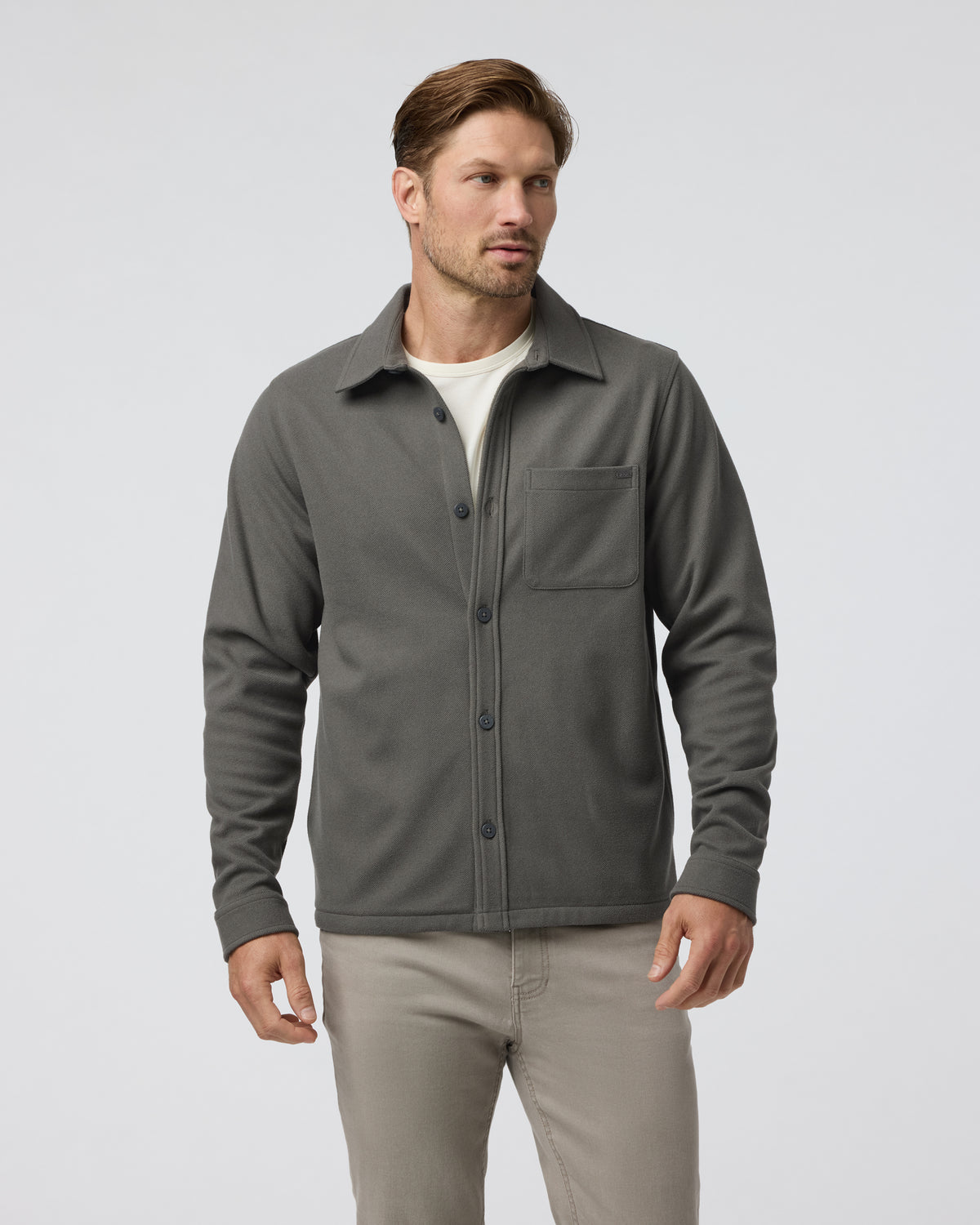 Beldon Shirt Jacket Knit Twill Oregano - Image 5