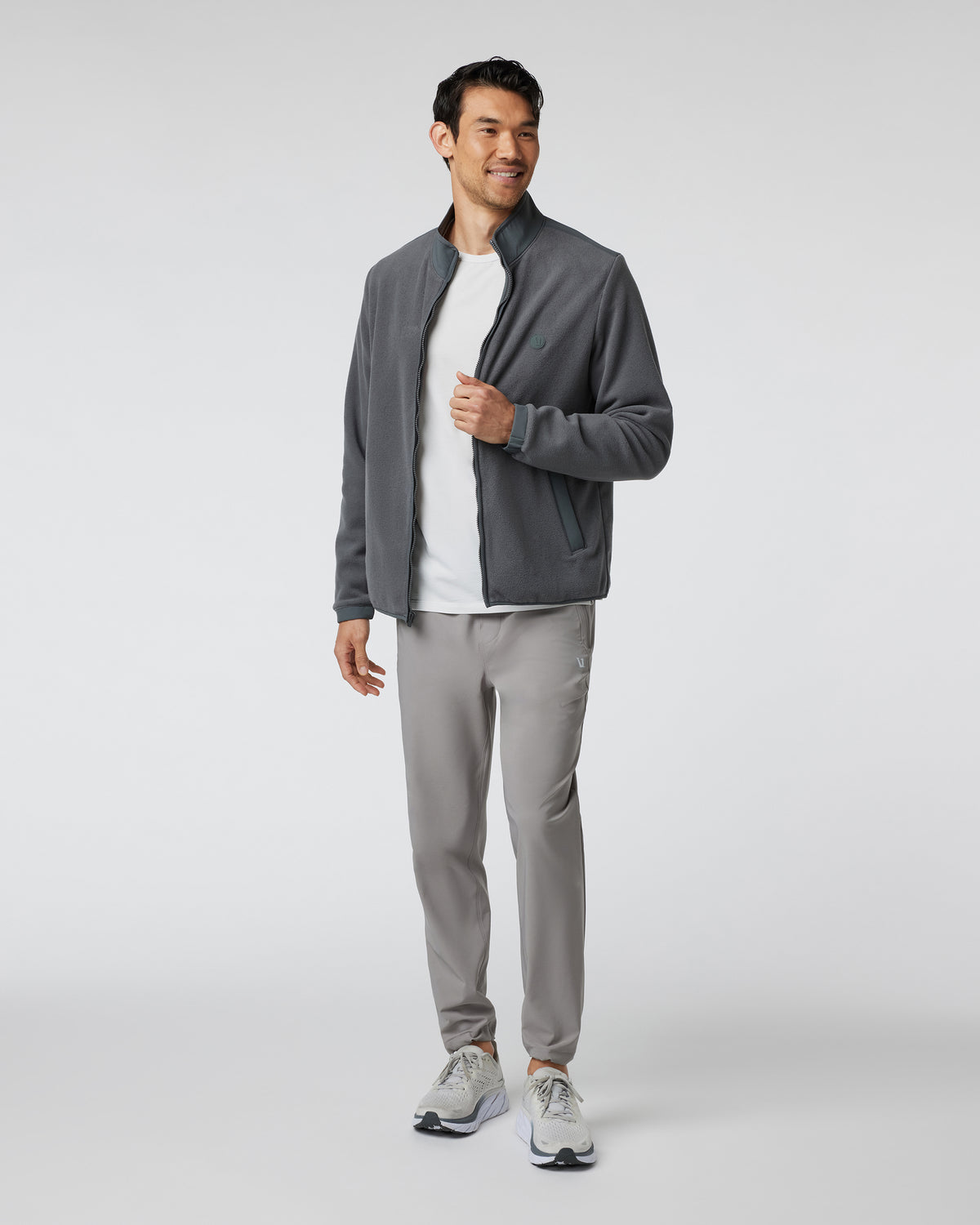 Aspen Full Zip Jacket Dark Pewter Fleece Jacket - Image 3