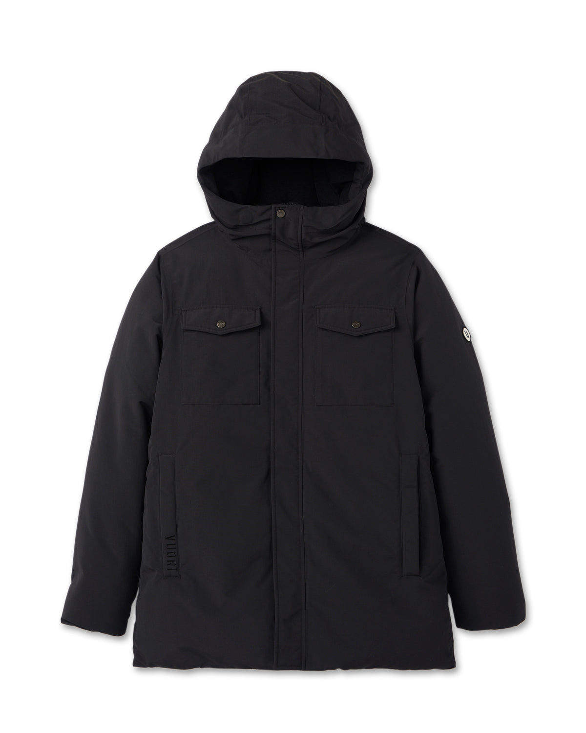 Northmost Insulated Parka Men's Black Down Parka - Image 6