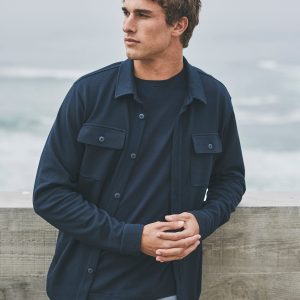 Waffle Shirt Jacket Ink