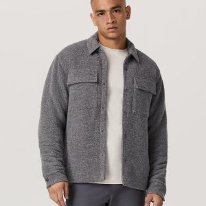 Plymouth Wool Shirt Jacket Men's Heather Grey Jacket