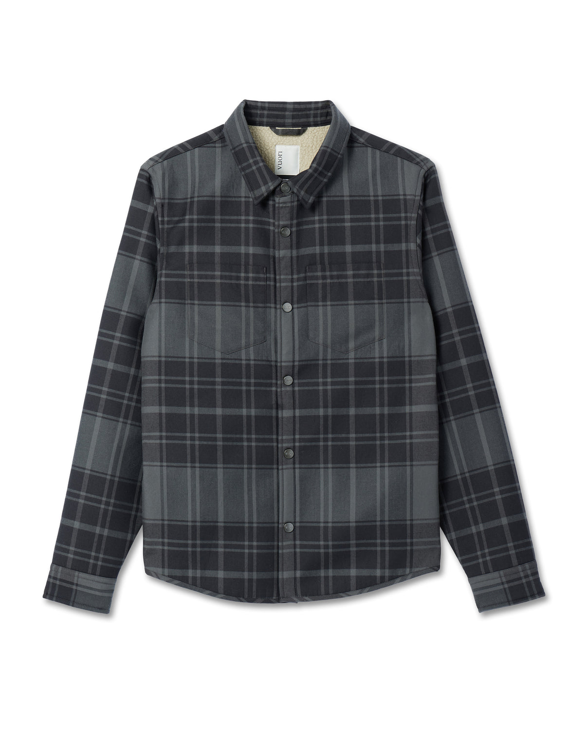 Coastside Shirt Jacket Men's Black Plaid Shirt - Image 6