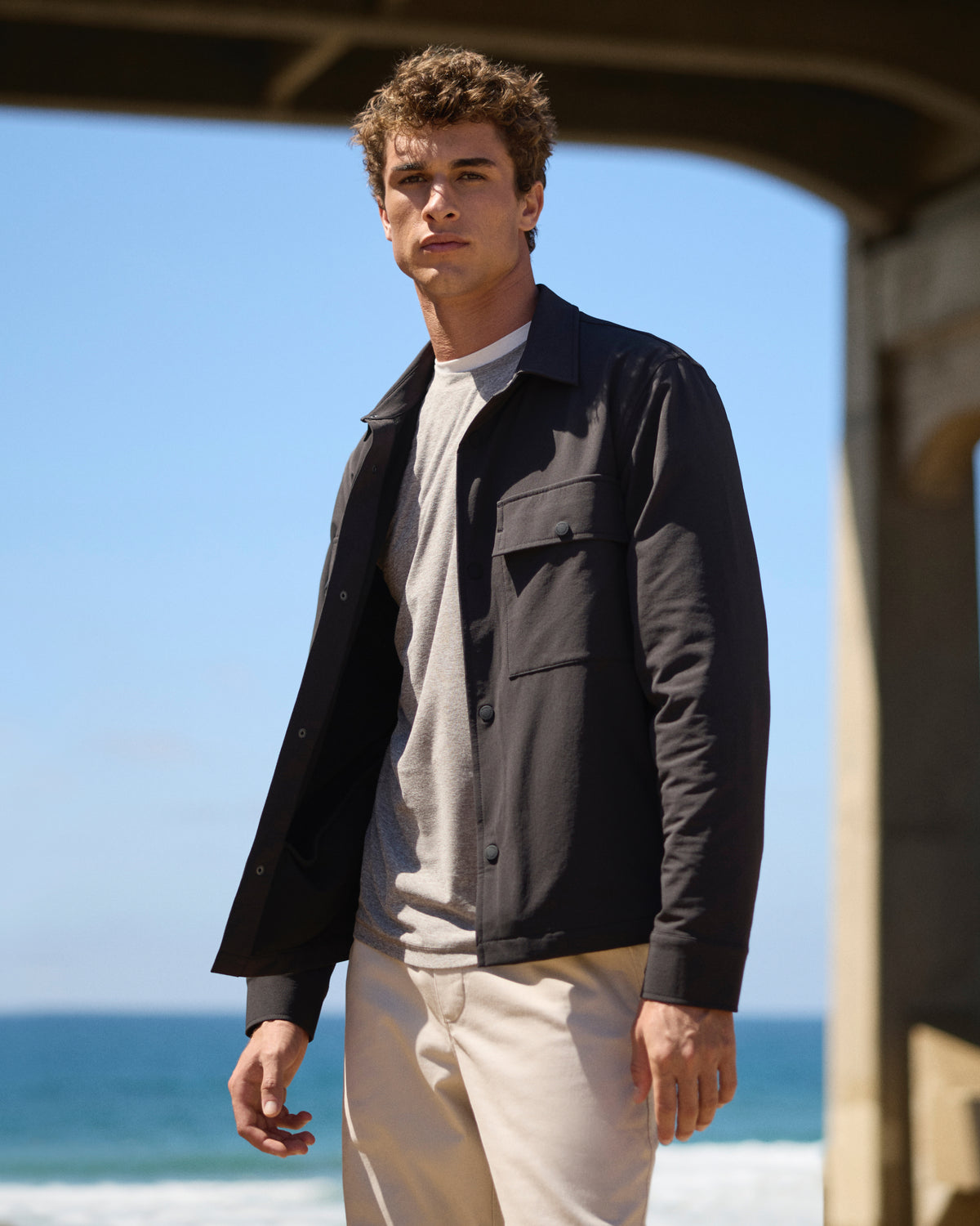 Lawson Tech Shirt Jacket Black