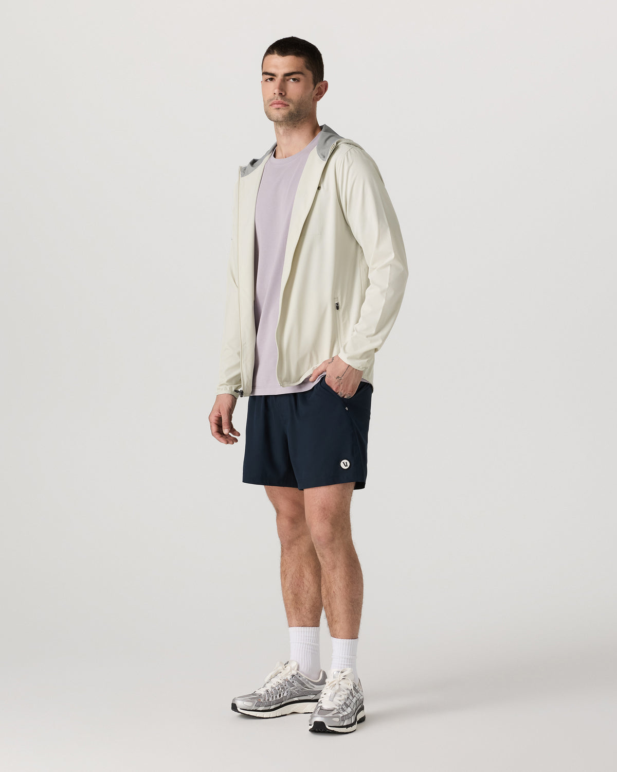 Outdoor Trainer Shell Men's Winter Grey Hooded Jacket - Image 4