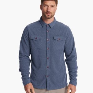 Aspen Shirt Jacket Azure Heather