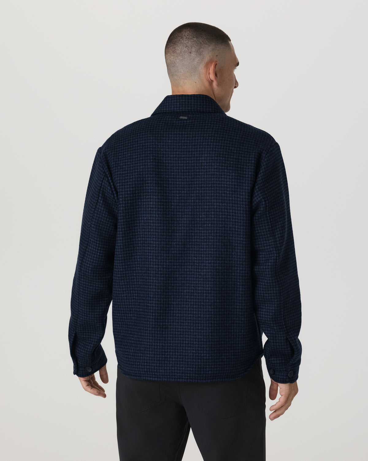 Ridge Natural Shirt Jacket Men's Navy Button-Up Jacket - Image 3