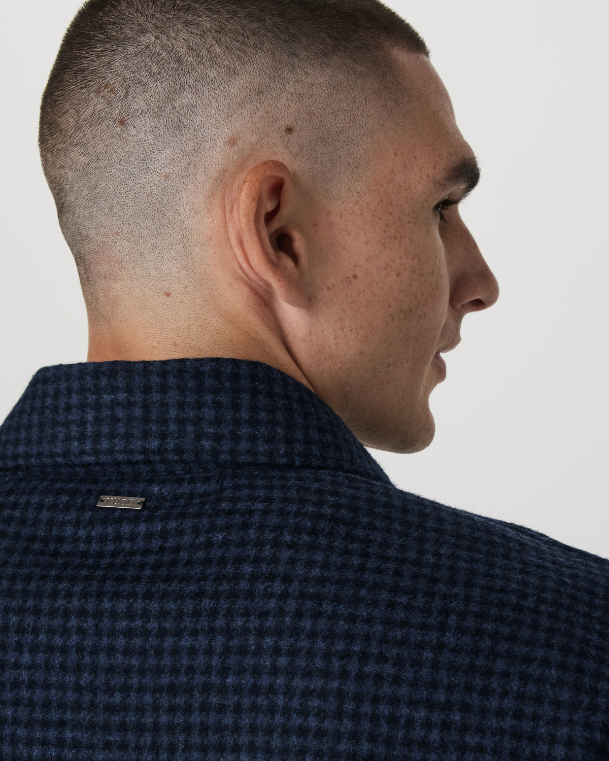 Ridge Natural Shirt Jacket Men's Navy Button-Up Jacket - Image 4